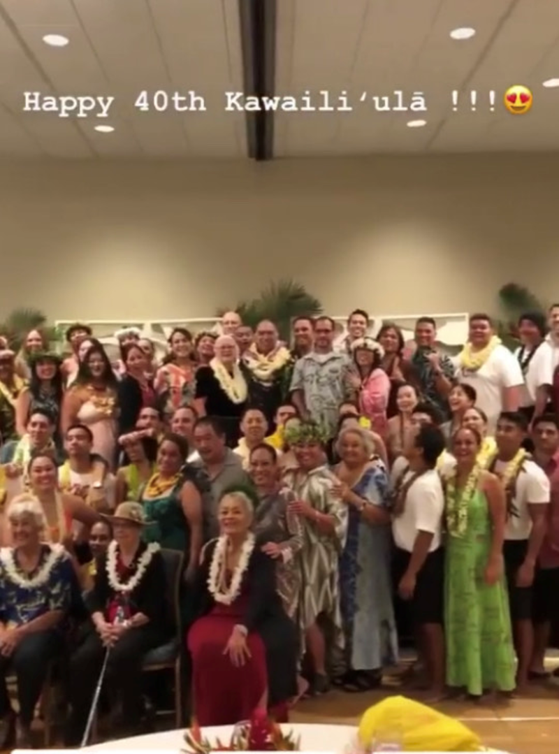 2019年　Kawaili'ula 40th Anniversaryに出席